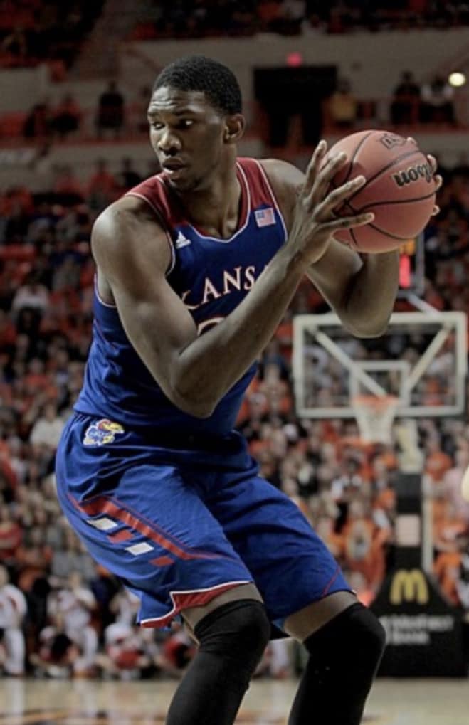 Embiid with the Kansas