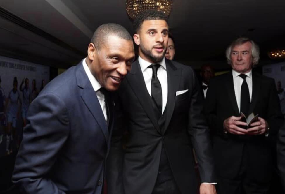 Michael Emenalo (left) and Kyle Walker during the Professional Footballers' Association Awards 2017