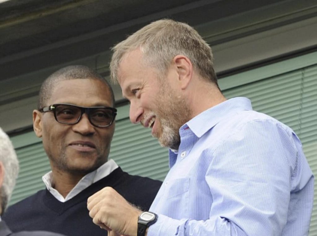 Michael Emenalo with the then Chelsea’s owner, Roman Abramovich