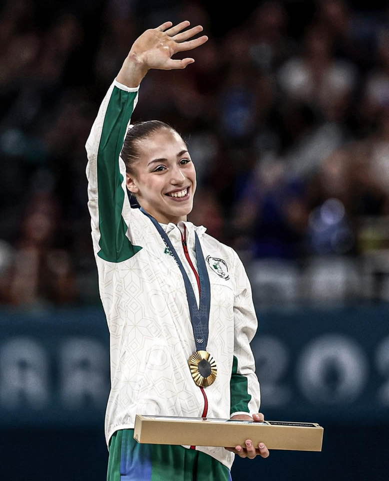 Gymnast Kaylia Nemour