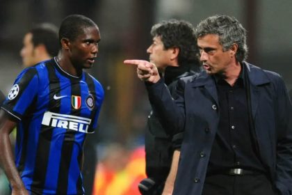 José Mourinho and Samuel Eto’o